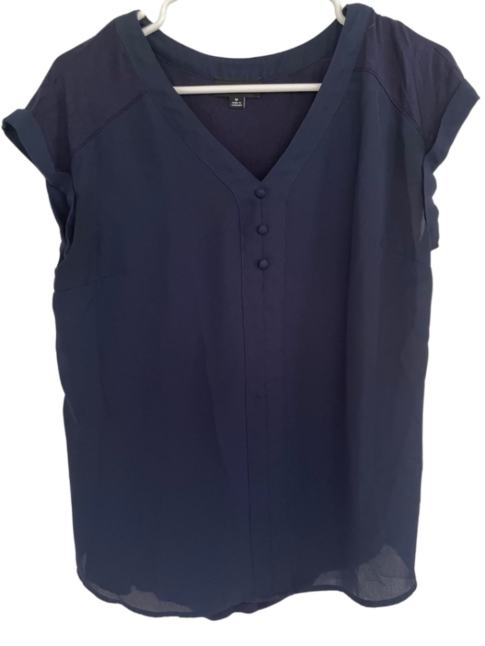 Fortune + Ivy Navy Blouse Size M